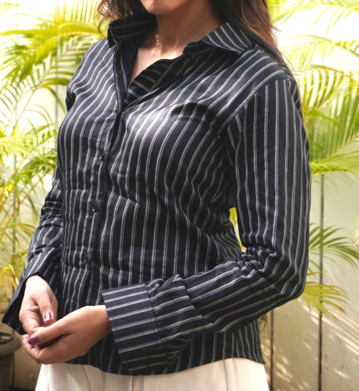 Black Full- Sleeve Shirt - Midnight Ava
