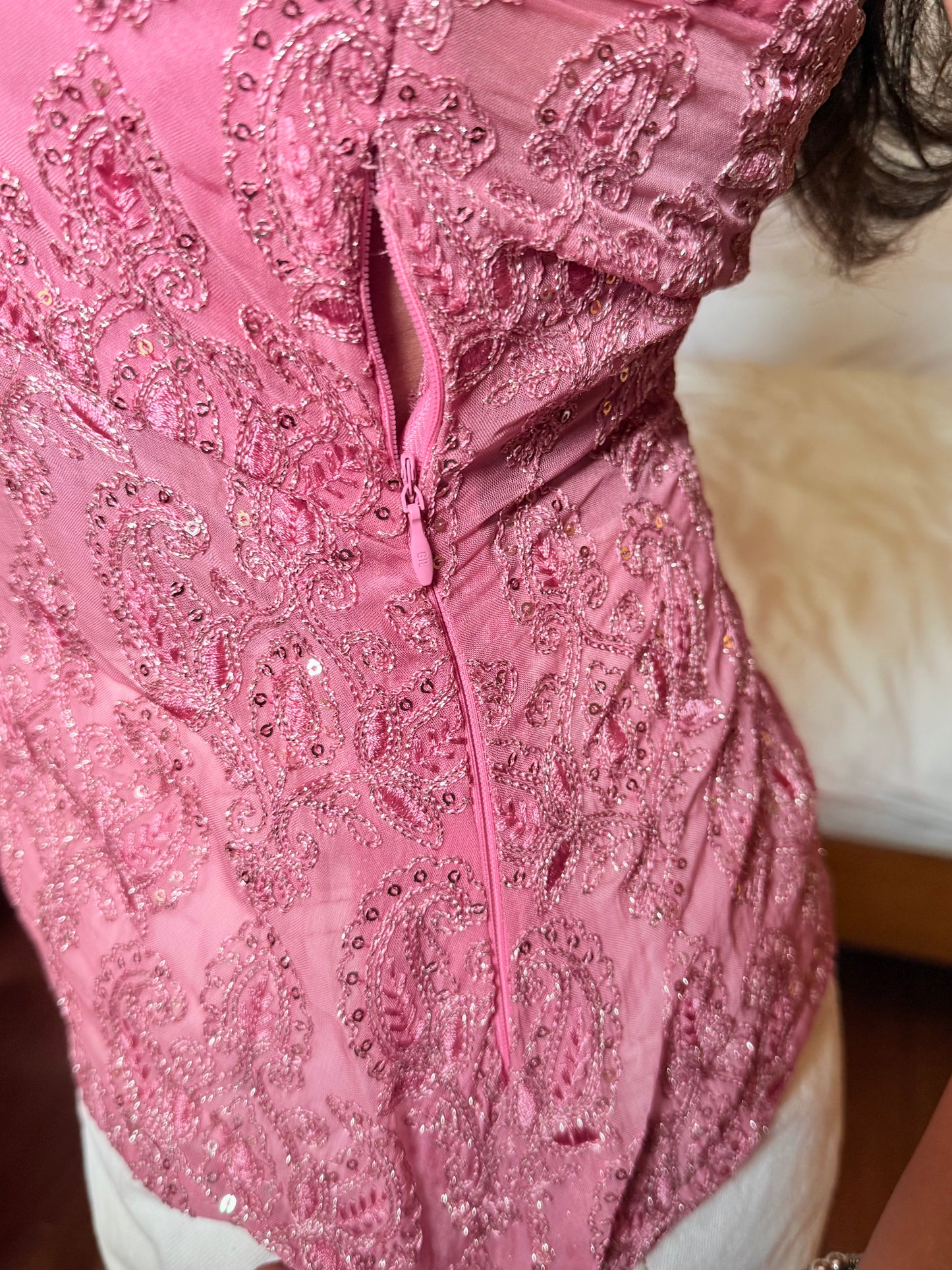 Pink Sequin Top - Sophia
