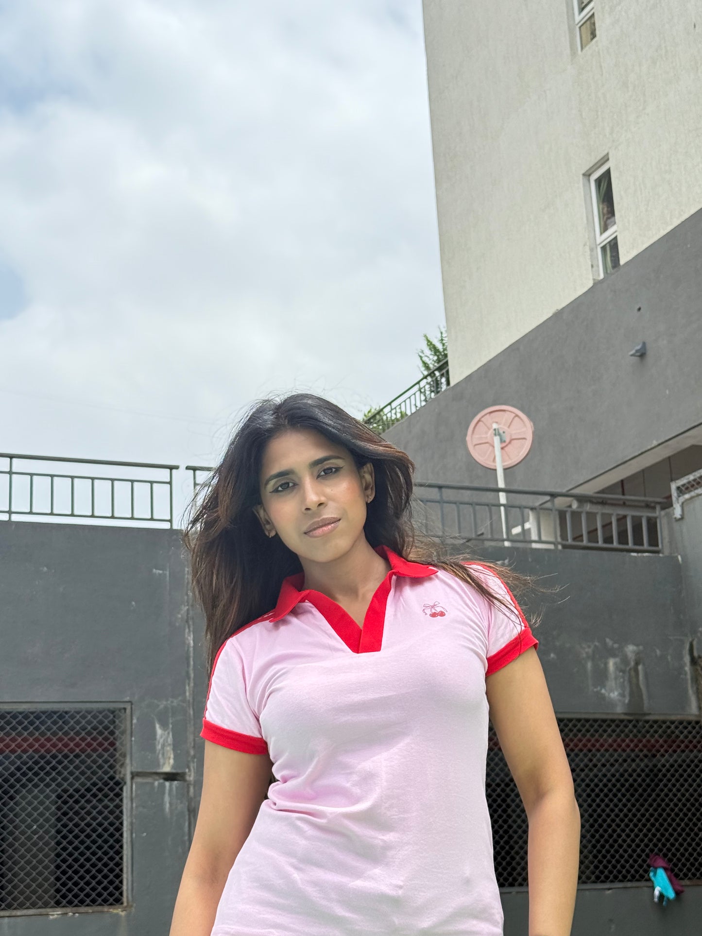 Fitted Polo T-shirt - Cherry Ace Polo